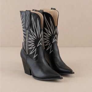 OASIS SOCIETY - Black Western Cowgirl Boots